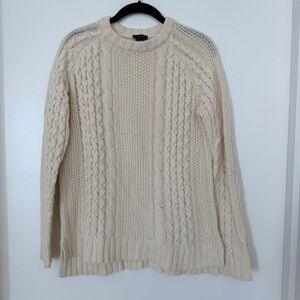 Theory Women’s Cream Cable Knit Sweater